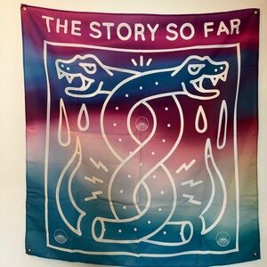 The Story So Far Snake Tapestry - Purple & Blue